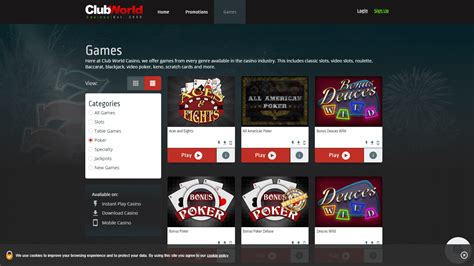 Clubworld casino online